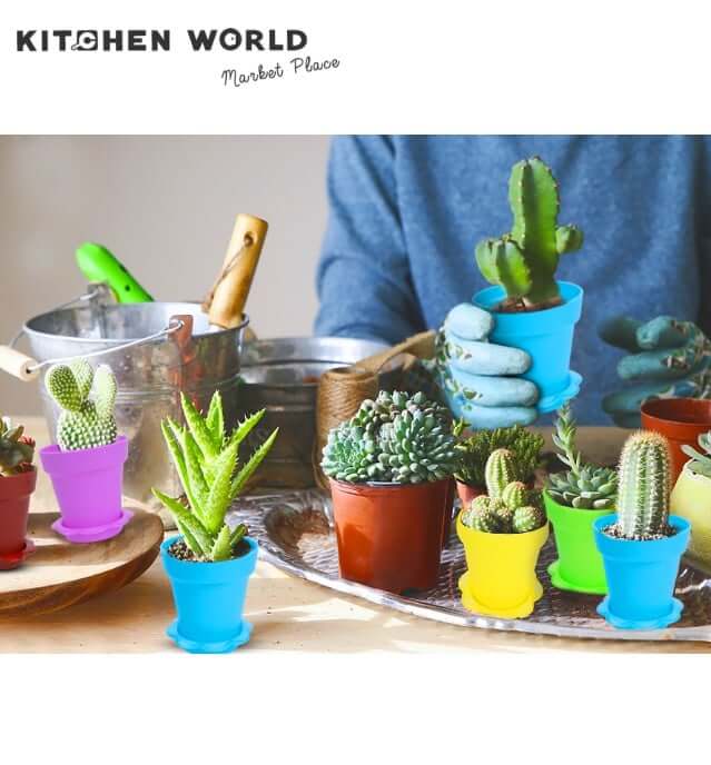 ชุดถ้วยขนมพร้อมฝาโดมและช้อน KCW PK1314-YE จำนวน 20 ชิ้น สีเหลือง